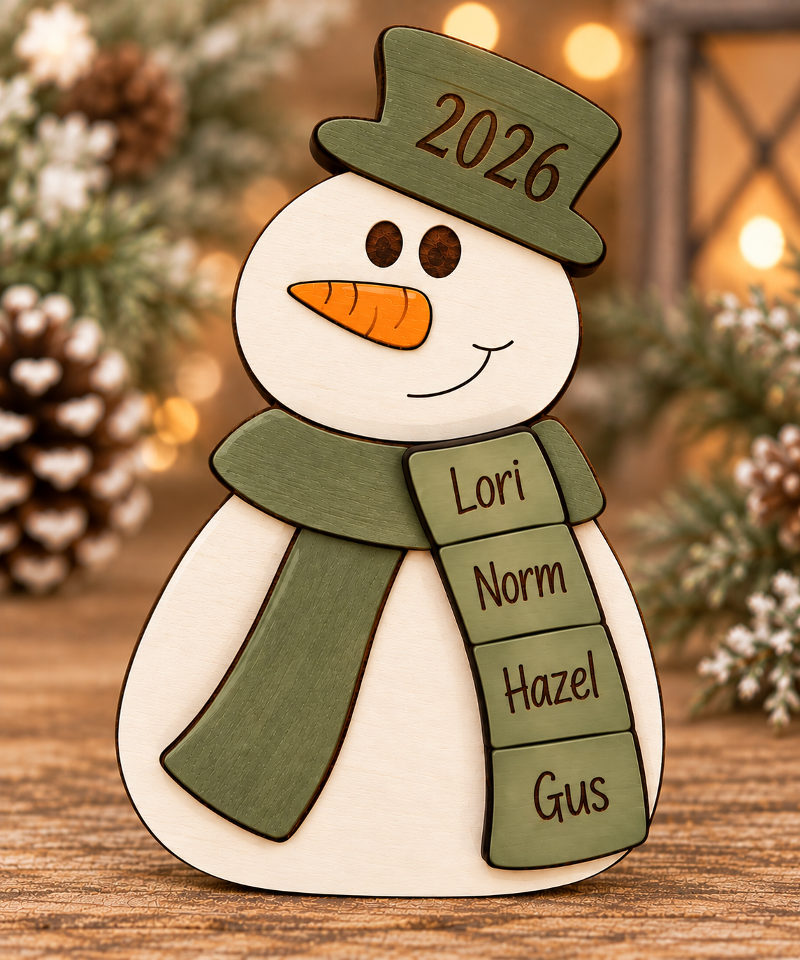 Snowman Family Ornament