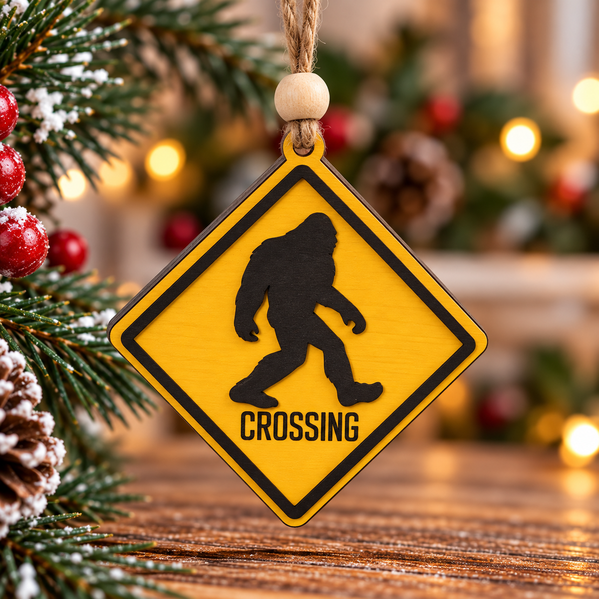Bigfoot Crossing Ornament