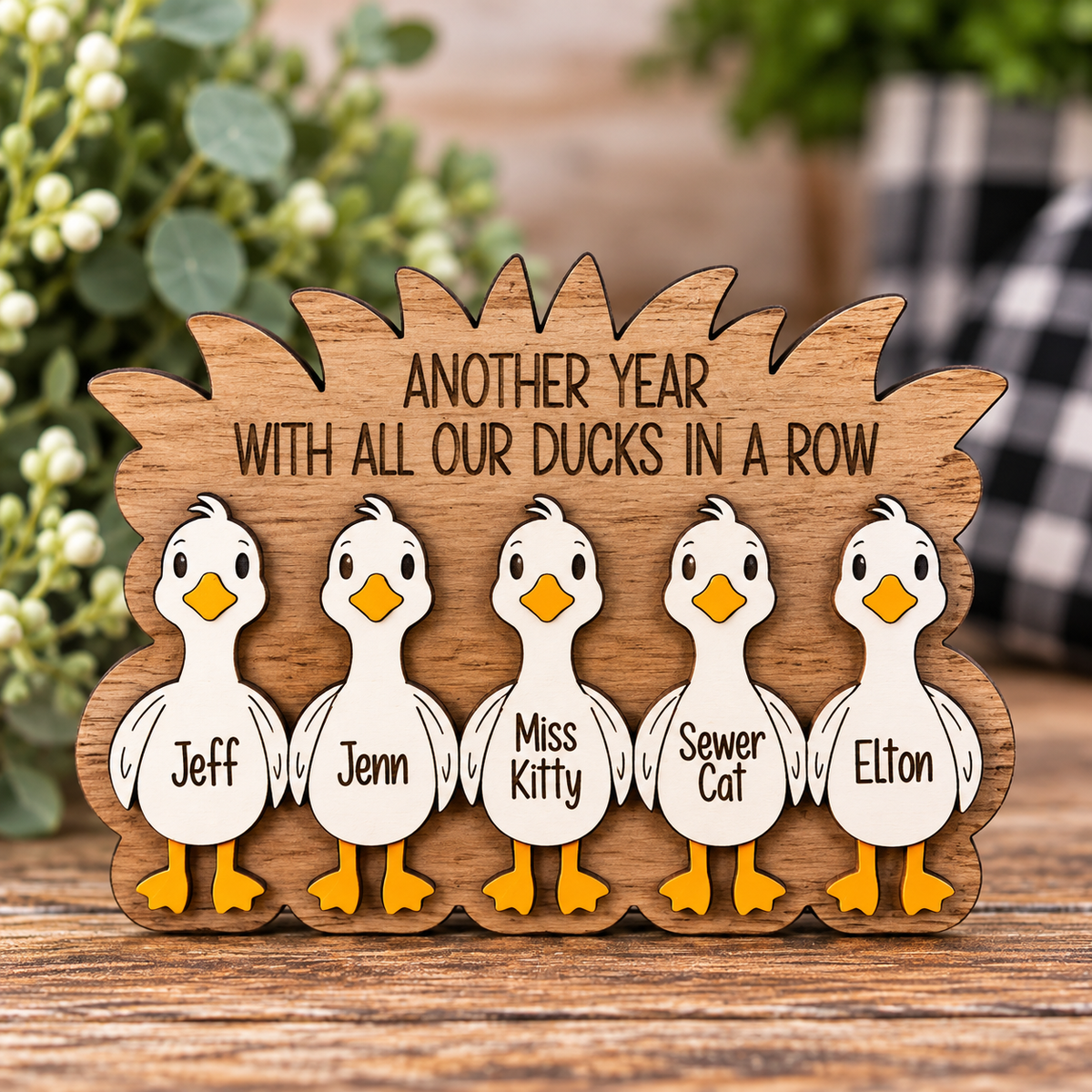 Ducks In A Row Family Ornament