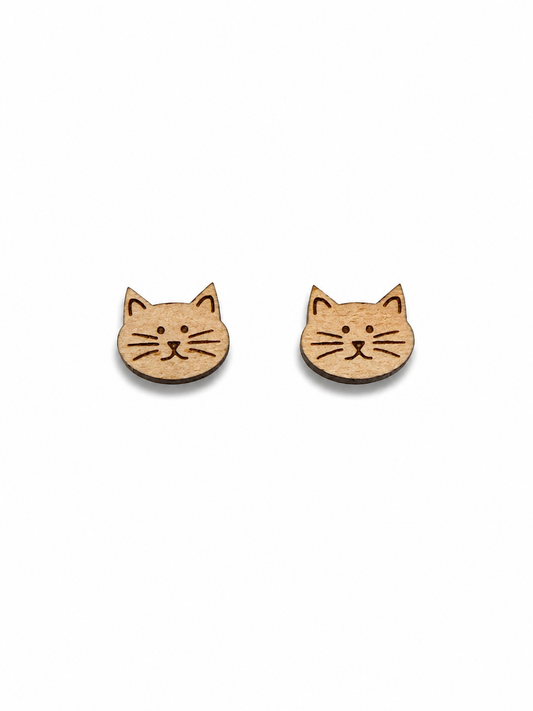 Cat Stud Earrings