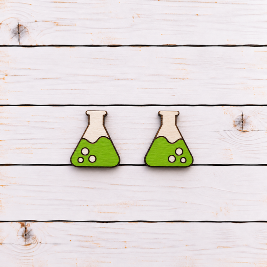 Science Beaker Earrings