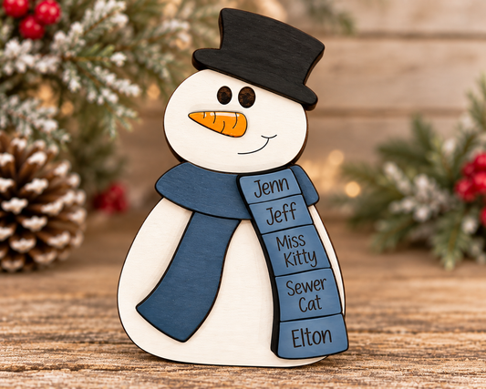 Snowman Family Ornament