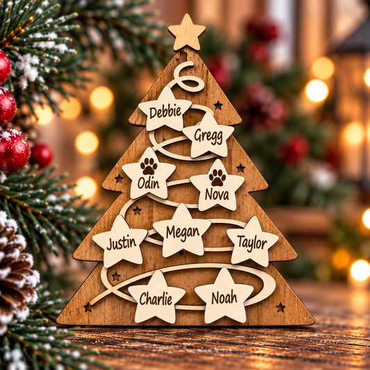 Family Christmas Tree Ornament