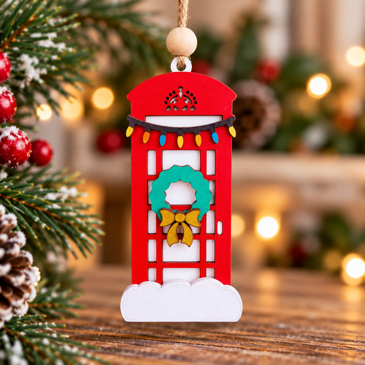 British Telephone Box Ornament