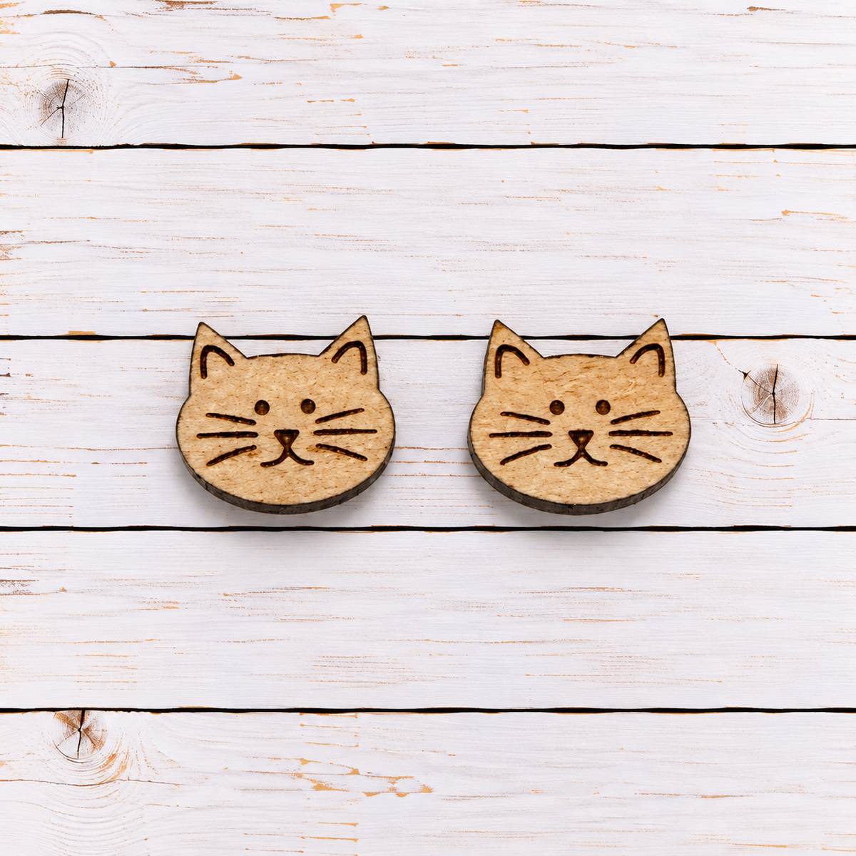 Cat Stud Earrings