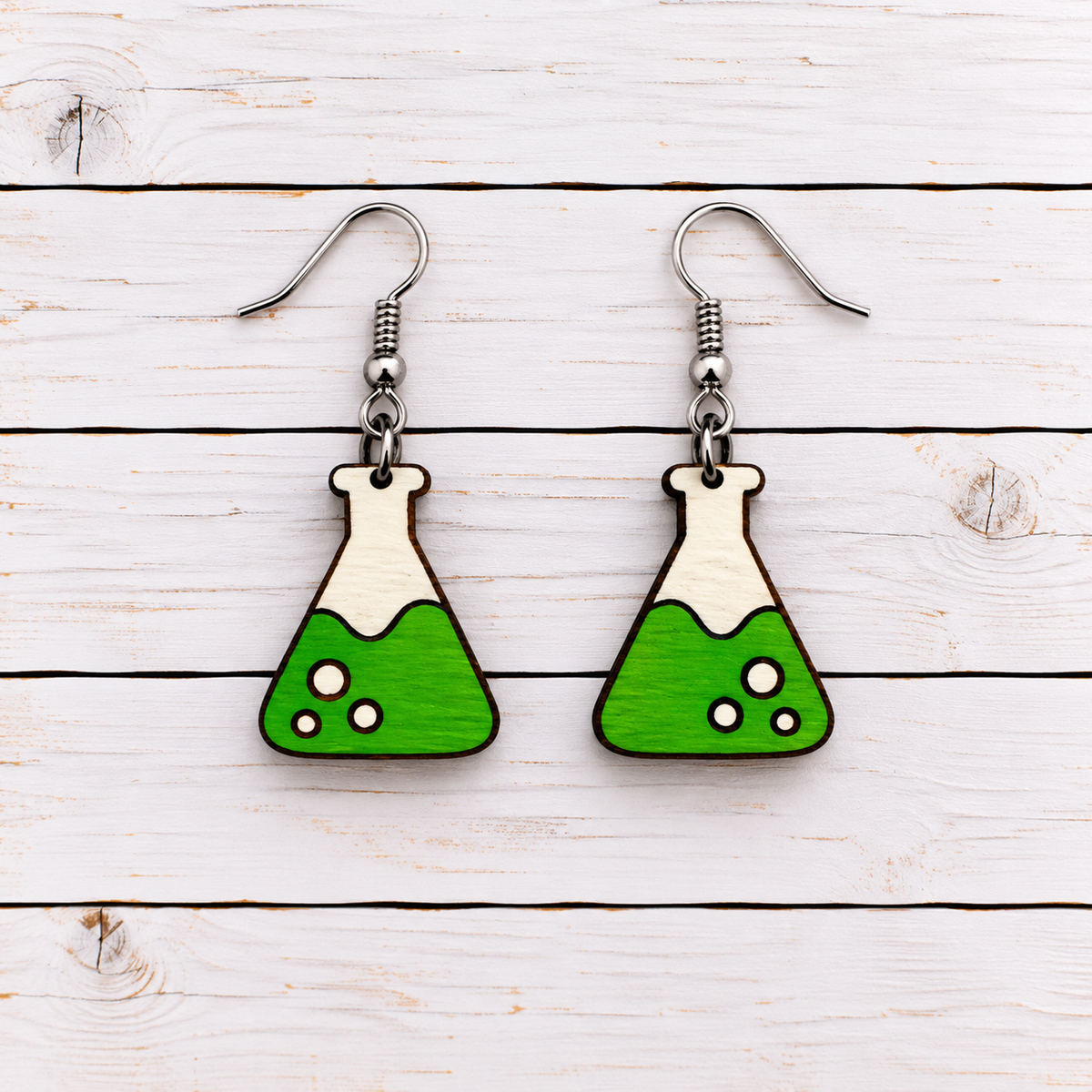 Science Beaker Earrings