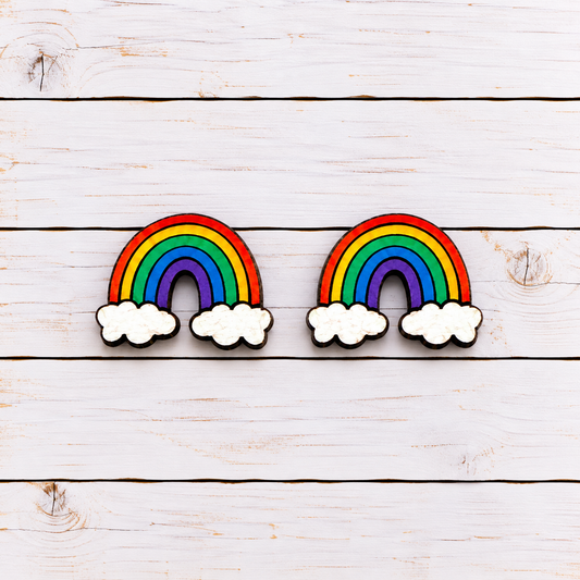 Rainbow Stud Earrings
