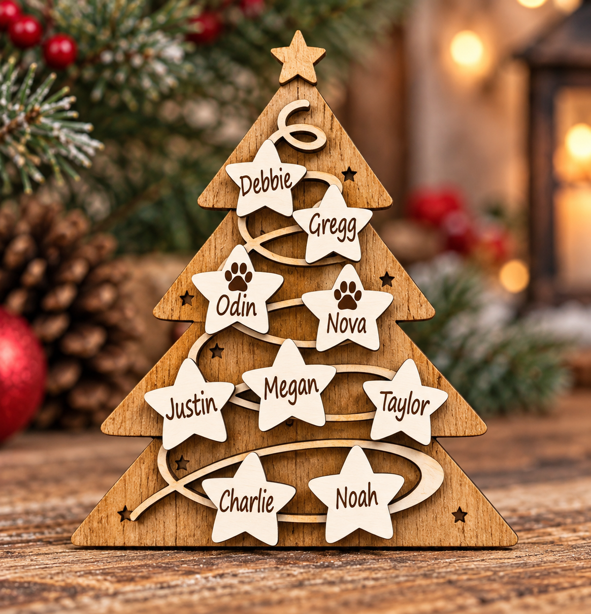Family Christmas Tree Ornament